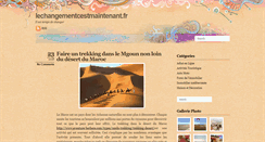 Desktop Screenshot of lechangementcestmaintenant.fr
